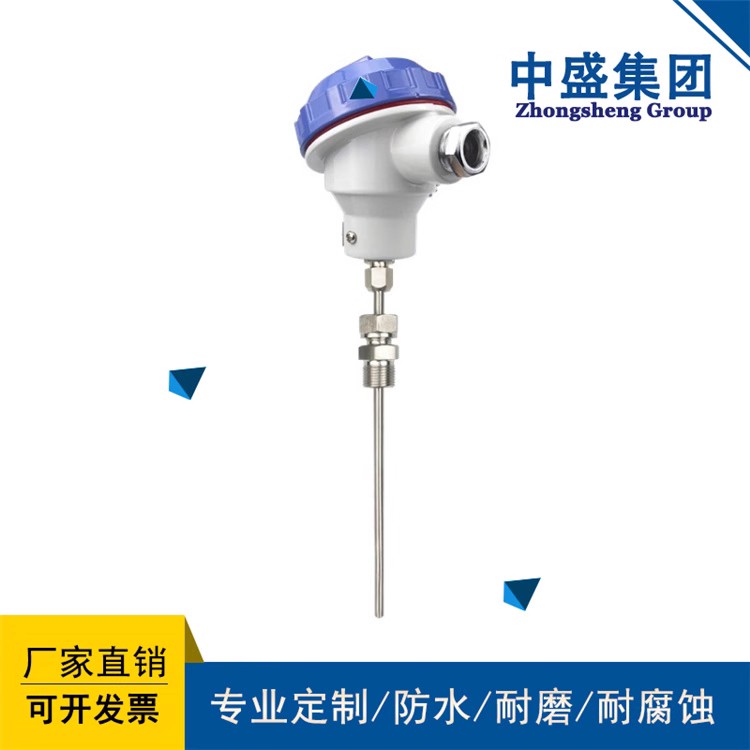 安徽天長市中盛溫度傳感器 K型熱電偶WRN-130長度900mm