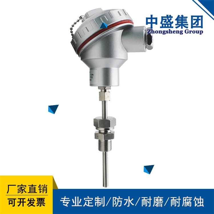 安徽天長市中盛溫度傳感器 K型熱電偶WRN-130長度800mm